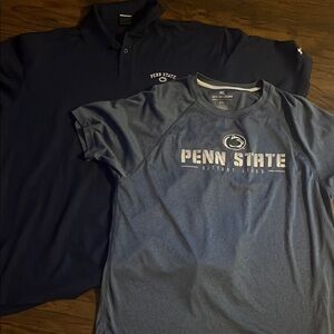 Penn State under armour polo and Penn State T-shirt